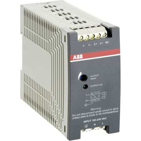 Abb Power Supply, 85/264V AC; 90/300V DC, 24V DC, 60W, 2.5A, DIN Rail 1SVR427032R0000